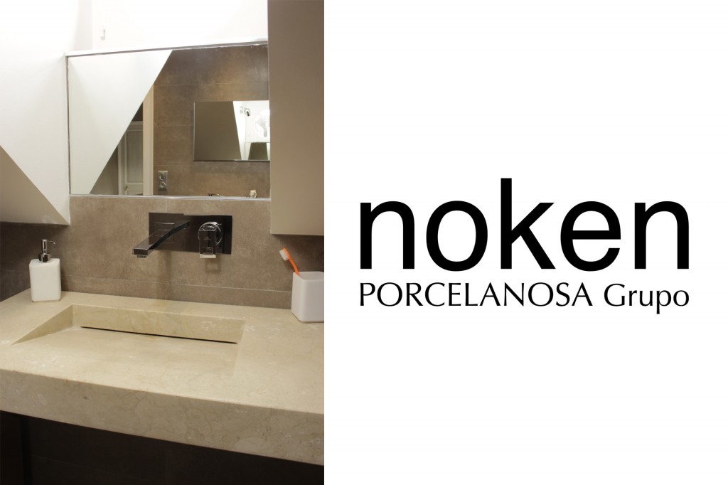 Lavabo en marbre PORCELANOSA + robinetterie NOKEN