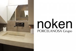 Seconde vasque PORCELANOSA avec une robinetterie NOKEN